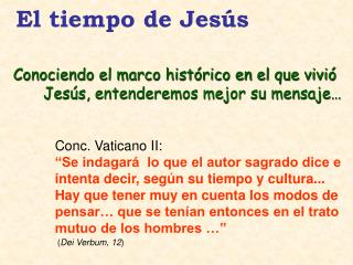 El tiempo de Jesús