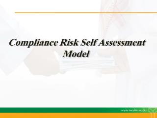 Compliance Risk Self Assessment Model