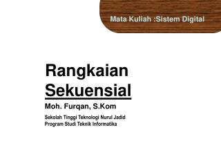 Rangkaian Sekuensial