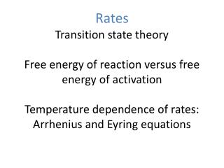 Non-enzymatic rates