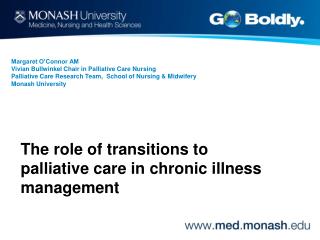 The role of transitions to palliative care in chronic illness management