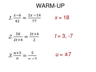 WARM-UP
