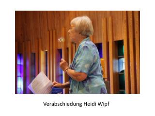 Verabschiedung Heidi Wipf