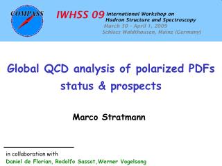 Global QCD analysis of polarized PDFs status &amp; prospects