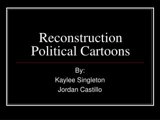 Reconstruction Political Cartoons