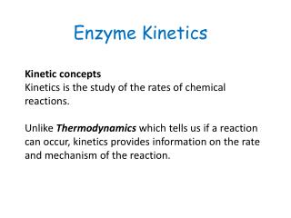 Enzyme Kinetics