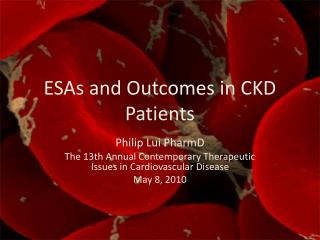 ESAs and Outcomes in CKD Patients