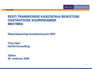 •	 Direktiiv 2003/30/EÜ