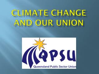 Climate Change and our Union