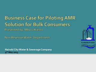 Nairobi City Water &amp; Sewerage C ompany