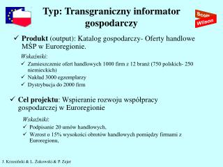 Typ: Transgraniczny informator gospodarczy