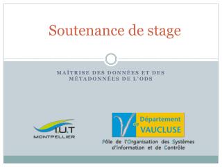 Soutenance de stage