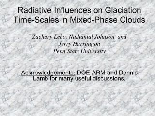 Radiative Influences on Glaciation Time-Scales in Mixed-Phase Clouds