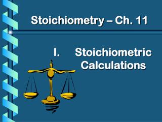 Stoichiometric Calculations