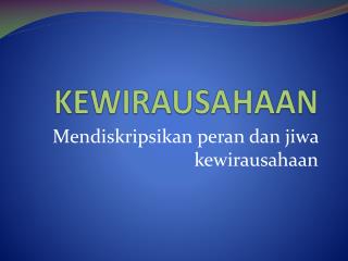 KEWIRAUSAHAAN
