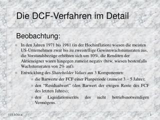 Die DCF-Verfahren im Detail