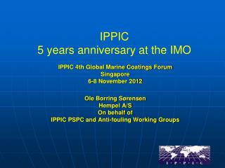 IPPIC 5 years anniversary at the IMO
