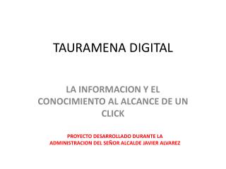 TAURAMENA DIGITAL