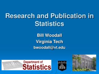 Research and Publication in Statistics