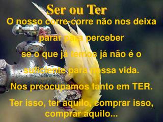 Ser ou Ter