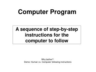 Computer Program