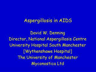 Aspergillosis in AIDS