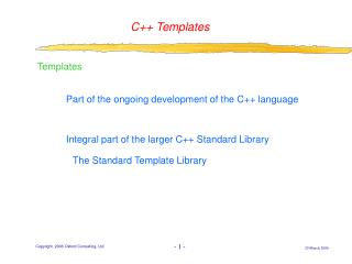 C++ Templates