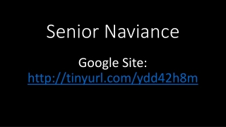 Senior Naviance