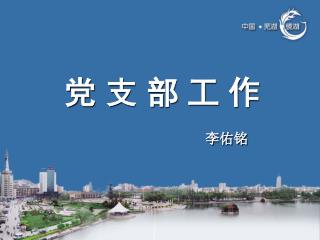 党 支 部 工 作 李佑铭