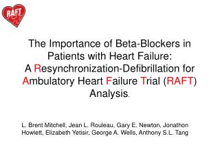 The Importance of Beta-Blockers in Patients with Heart Failure: