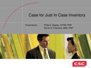 Case for Just In Case Inventory