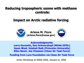 Reducing tropospheric ozone with methane controls: Impact on Arctic radiative forcing