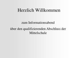 Herzlich Willkommen