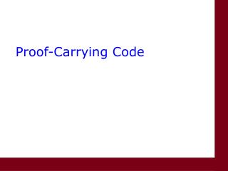 Proof-Carrying Code