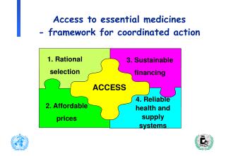 Access to essential medicines - framework for coordinated action