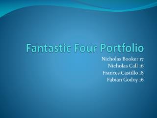 Fantastic Four Portfolio