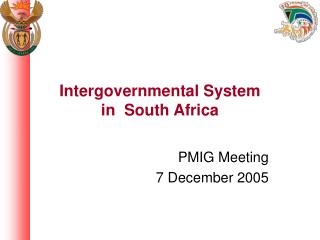 Intergovernmental System in South Africa