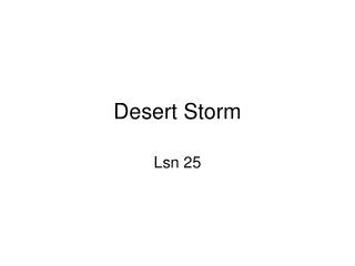 Desert Storm