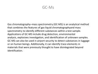 GC-Ms