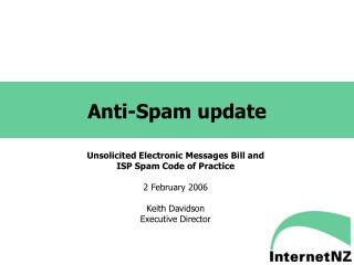 Anti-Spam update