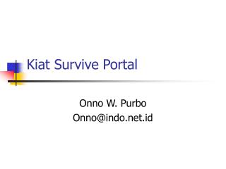 Kiat Survive Portal