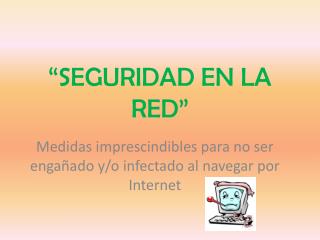 “SEGURIDAD EN LA RED”