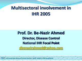 Multisectoral involvement in IHR 2005