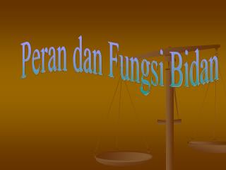 Peran dan Fungsi Bidan