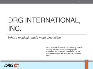 DRG International, Inc.