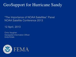 GeoSupport for Hurricane Sandy