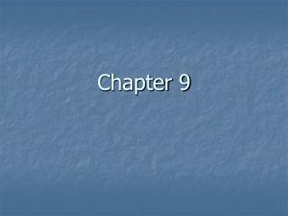 Chapter 9