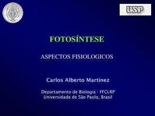 FOTOSÍNTESE ASPECTOS FISIOLOGICOS