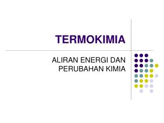 TERMOKIMIA