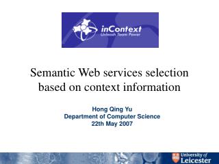 Semantic Web services selection based on context information